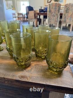 Tiffin Franciscan Madeira Olive Green Vintage Water Wine Goblets, Set of 24