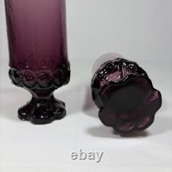 Tiffin Franciscan Maderia Amethyst Footed Water Glass Goblets Set of 6 6 5/8 T