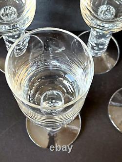 Timo Sarpaneva Iittala Nuutajarvi Vintage Arkipelago 7 Wine Glasses 7.75 Finland