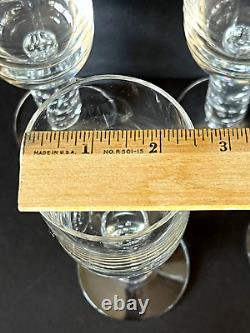 Timo Sarpaneva Iittala Nuutajarvi Vintage Arkipelago 7 Wine Glasses 7.75 Finland