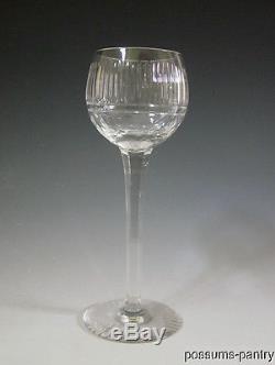 Twelve Blown Cut Crystal Stemware Goblets Wine Glasses