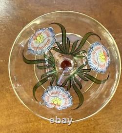 Two Antique Theresienthal Art Nouveau Art Glasses Cordial Wine Glass 6 Signed
