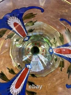 Two Antique Theresienthal Art Nouveau Art Glasses Cordial Wine Glass 6 Signed