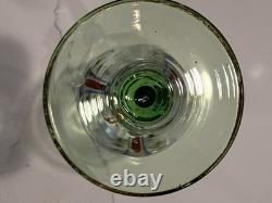 Two Antique Theresienthal Art Nouveau Art Glasses Cordial Wine Glass 6 Signed