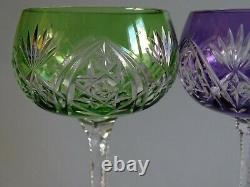 Two Vintage Roemer Wine Glasses Crystal Style Quality Val Saint Lambert Design