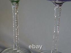 Two Vintage Roemer Wine Glasses Crystal Style Quality Val Saint Lambert Design