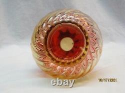 Ultra Rare Baccarat Swirl Rose Tiente Rubina Amberina Pitcher Wine Decanter 10T