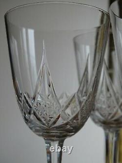 VINTAGE 12 BURGUNDY WINE GLASSES CRYSTAL BACCARAT PATTERN EPRON height 5,90