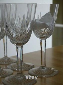 VINTAGE 12 BURGUNDY WINE GLASSES CRYSTAL BACCARAT PATTERN EPRON height 5,90