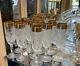 VINTAGE BLEIKRISTALL CRYSTAL Champagne Wine Glasses-Gold Rim 24k WithClear-German