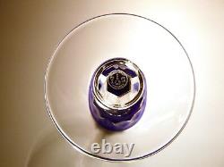 VINTAGE Baccarat Crystal BAC-76 Set of 6 Rhine Wines Cobalt Blue 7 7/8 FRANCE