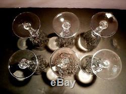 VINTAGE Baccarat Crystal CARCASSONNE (1959-1978) Set of 6 Claret Wines 5 5/8