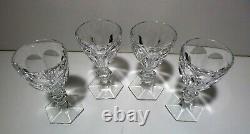 VINTAGE Baccarat Crystal HARCOURT (1841-) Set 4 Sherry Wine 4 1/2 Made France