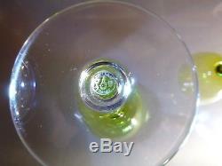 VINTAGE Baccarat PERFECTION (1933-) Set of 2 Chartreuse Rhine Wine 7 3/8