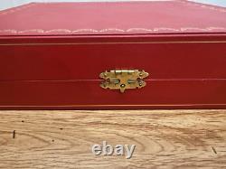VINTAGE CARTIER CRYSTAL CHAMPAGNE & WINE GLASSES Set of 4 Original Box NEW
