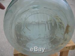 VINTAGE Crisa 5 Gallon Mexico Carboy Beer Wine Blue Tint Glass Water Bottle Jug