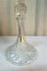 VINTAGE ETHAN ALLEN CRYSTAL WINE DECANTER WithSTOPPER MOUTH BLOWN HAND CUT 24% PBO