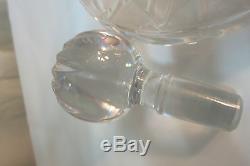 VINTAGE ETHAN ALLEN CRYSTAL WINE DECANTER WithSTOPPER MOUTH BLOWN HAND CUT 24% PBO
