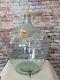 VINTAGE GERMAN GLASS DEMIJOHN WITH SPIGOT FOR WINE MAKING LARGE 24 TALL x 16