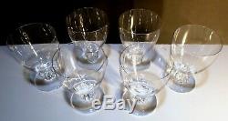 VINTAGE Lalique Crystal ALGER (1940-2006) 6 Maderia Wine Glass 4 1/4 8 ounce