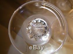 VINTAGE Lalique Crystal ALGER (1940-2006) 6 Maderia Wine Glass 4 1/4 8 ounce