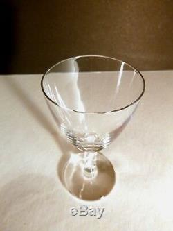 VINTAGE Lalique Crystal GUEBWILLER (1926-) Set of 4 Sherry Wine Glasses 4 3/8