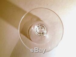 VINTAGE Lalique Crystal GUEBWILLER (1926-) Set of 4 Sherry Wine Glasses 4 3/8