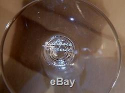 VINTAGE Lalique Crystal GUEBWILLER (1926-) Set of 4 Sherry Wine Glasses 4 3/8