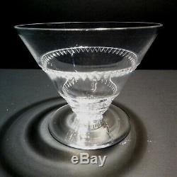 VINTAGE Lalique Crystal VOUVRAY (1951-) 6 Wine Glasses 2 3/4 Made in FRANCE