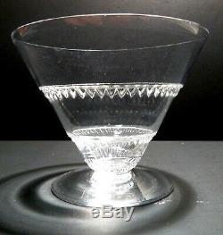 VINTAGE Lalique Crystal VOUVRAY (1951-) 6 Wine Glasses 2 3/4 Made in FRANCE