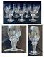 VINTAGE Royal Leerdam Wine Glasses 10 oz. RONDO Cut Netherland (1940s) 7-Pc Set
