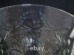 VINTAGE Set of 11 Very Fine Crystal Wine Glasses With Cut Wheat Pattern