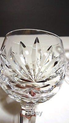 VINTAGE Waterford Crystal ASHLING (1954-) 6 Wine Hocks 7 1/2 Made in IRELAND