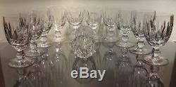 VINTAGE Waterford Crystal BLARNEY (1968-1971) 11 Claret Wine Glasses 4 3/4