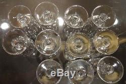 VINTAGE Waterford Crystal BLARNEY (1968-1971) 11 Claret Wine Glasses 4 3/4