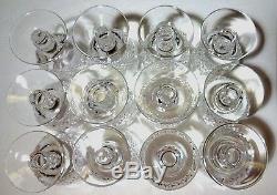 VINTAGE Waterford Crystal COLLEEN (1953-) 12 Claret Wine Glasses 4 3/4 5oz