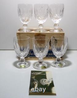VINTAGE Waterford Crystal COLLEEN (1953-)Set 6 Claret Wine 4 3/4 Made Ireland