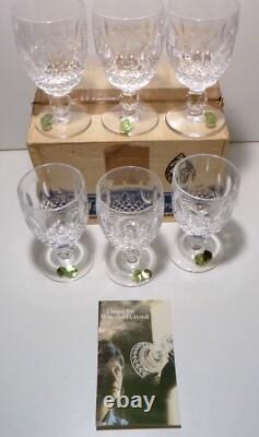 VINTAGE Waterford Crystal COLLEEN (1953-)Set 6 Claret Wine 4 3/4 Made Ireland