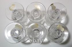 VINTAGE Waterford Crystal COLLEEN (1953-)Set 6 Claret Wine 4 3/4 Made Ireland