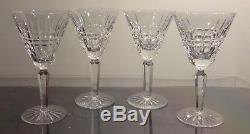 VINTAGE Waterford Crystal GLENMORE (1962-) Set of 4 Claret Wine Glasses 6 1/2