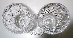 VINTAGE Waterford Crystal LISMORE (1957-) 2 Oversize Wine 7 1/2 MADE IRELAND