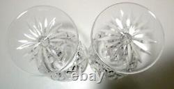 VINTAGE Waterford Crystal LISMORE (1957-) 2 Oversize Wine 7 1/2 MADE IRELAND