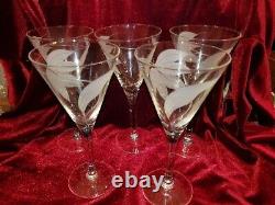 VNTG Total Of 28 WATER WINE Champ. Etc. STEMS Etched Dorothy THORPE Barware GLAM