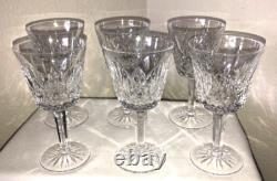VTG 1973 Original WATERFORD Crystal LISMORE Red Wine Glasses withBOX IRELAND