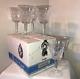 VTG 1973 Original WATERFORD Crystal LISMORE Wine Glasses withBOX /MADE IRELAND