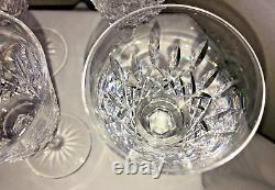 VTG 1973 Original WATERFORD Crystal LISMORE Wine Glasses withBOX /MADE IRELAND