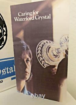 VTG 1973 Original WATERFORD Crystal LISMORE Wine Glasses withBOX /MADE IRELAND