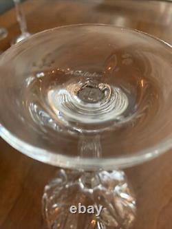 VTG (4) Noritake Rothschild 7.5 Crystal Wine/Water Goblets. Lot Of 4. MINT