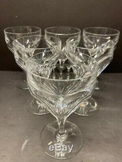 VTG Baccarat Genova Red Wine Goblet Glasses Set of 6 Crystal France 6 Tall