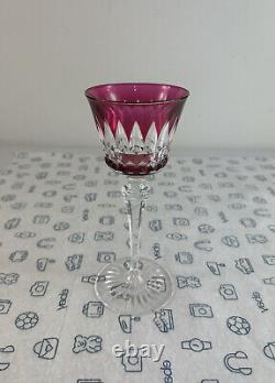 VTG Baccarat Piccadilly wine glass Red color set height 20 cm READ